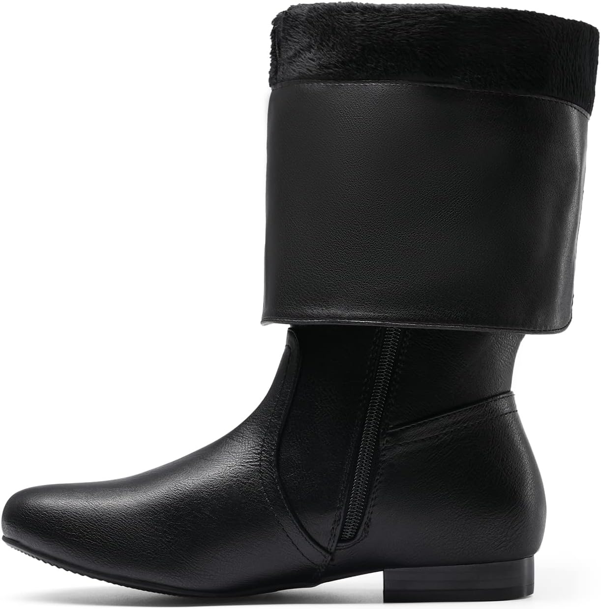 image:imageDREAM PAIRS Womens Wide Calf Knee High BootsBlackPu