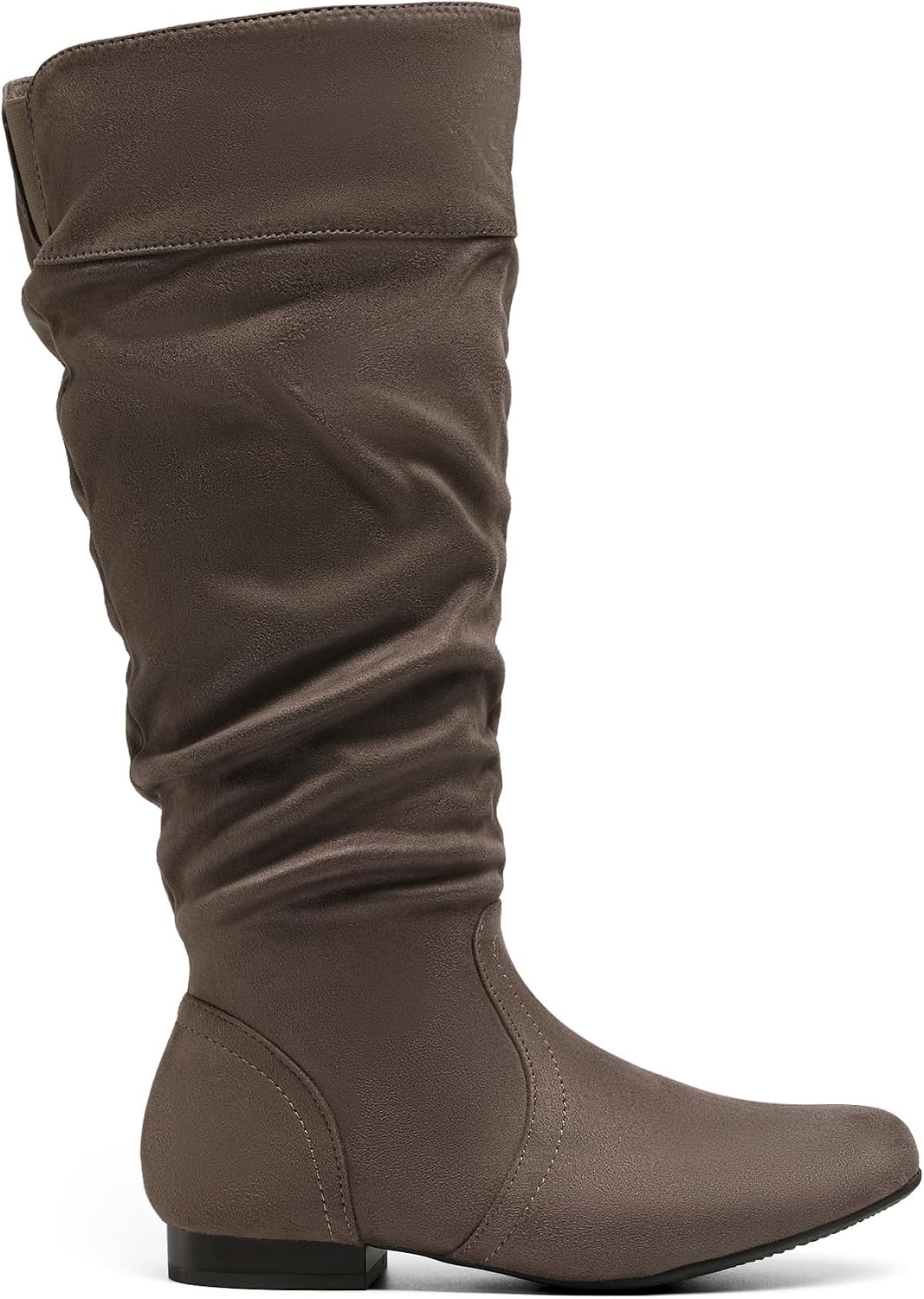 image:imageDREAM PAIRS Womens Wide Calf Knee High BootsTaupe