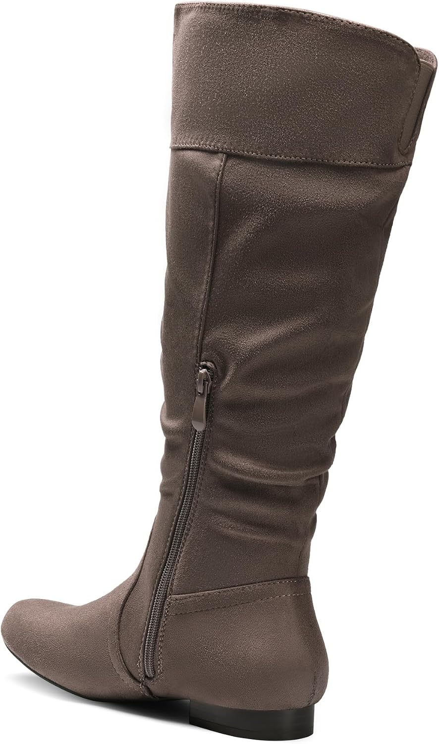 image:imageDREAM PAIRS Womens Wide Calf Knee High BootsTaupe