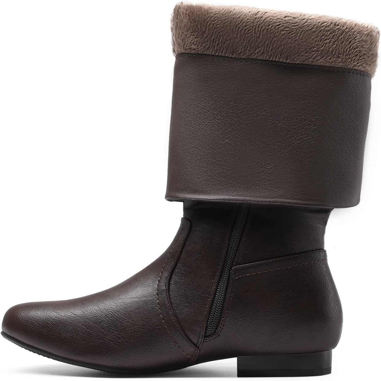 image:imageDREAM PAIRS Womens Wide Calf Knee High BootsWideCalfBrown