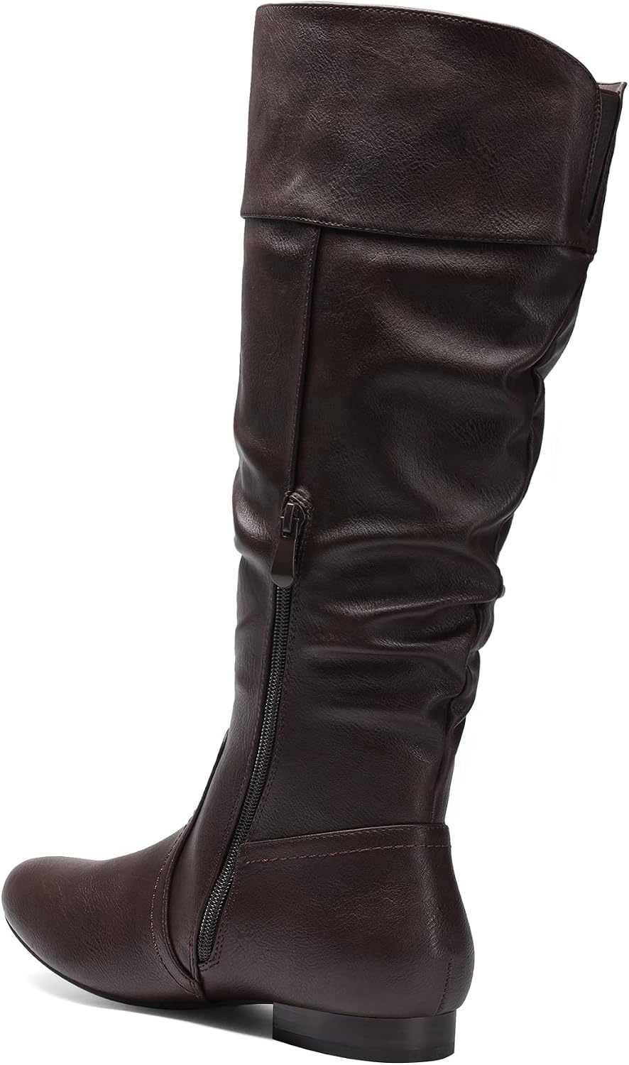 image:imageDREAM PAIRS Womens Wide Calf Knee High BootsWideCalfBrown