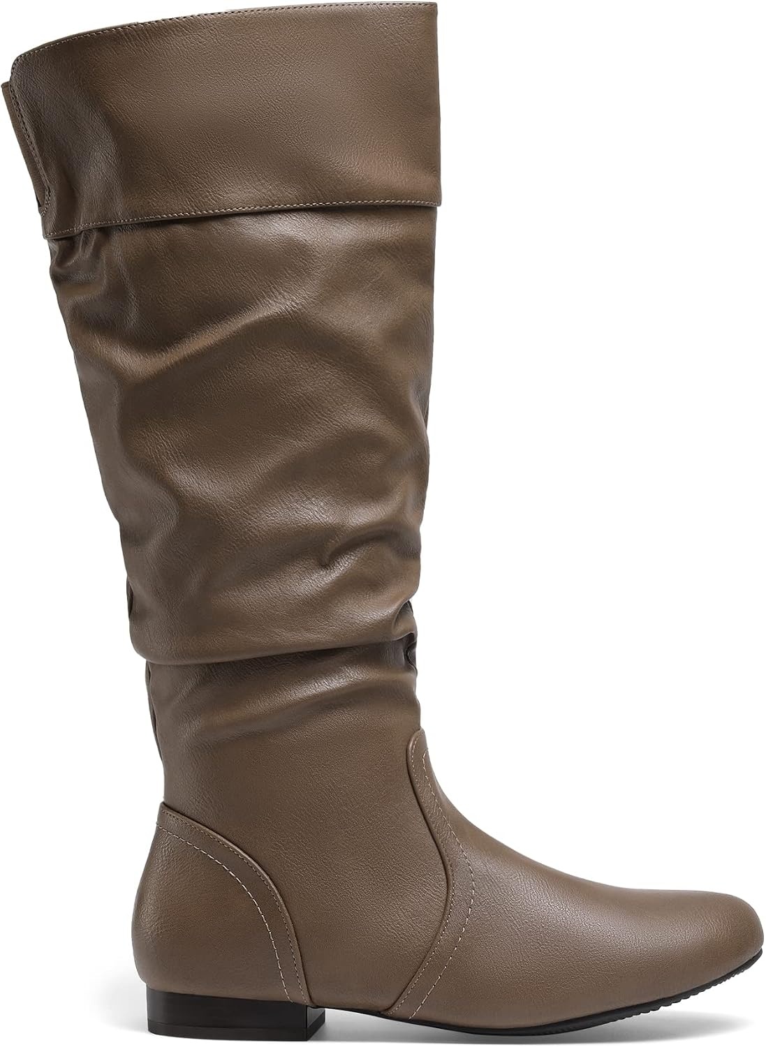 image:imageDREAM PAIRS Womens Wide Calf Knee High BootsWideCalfKhaki