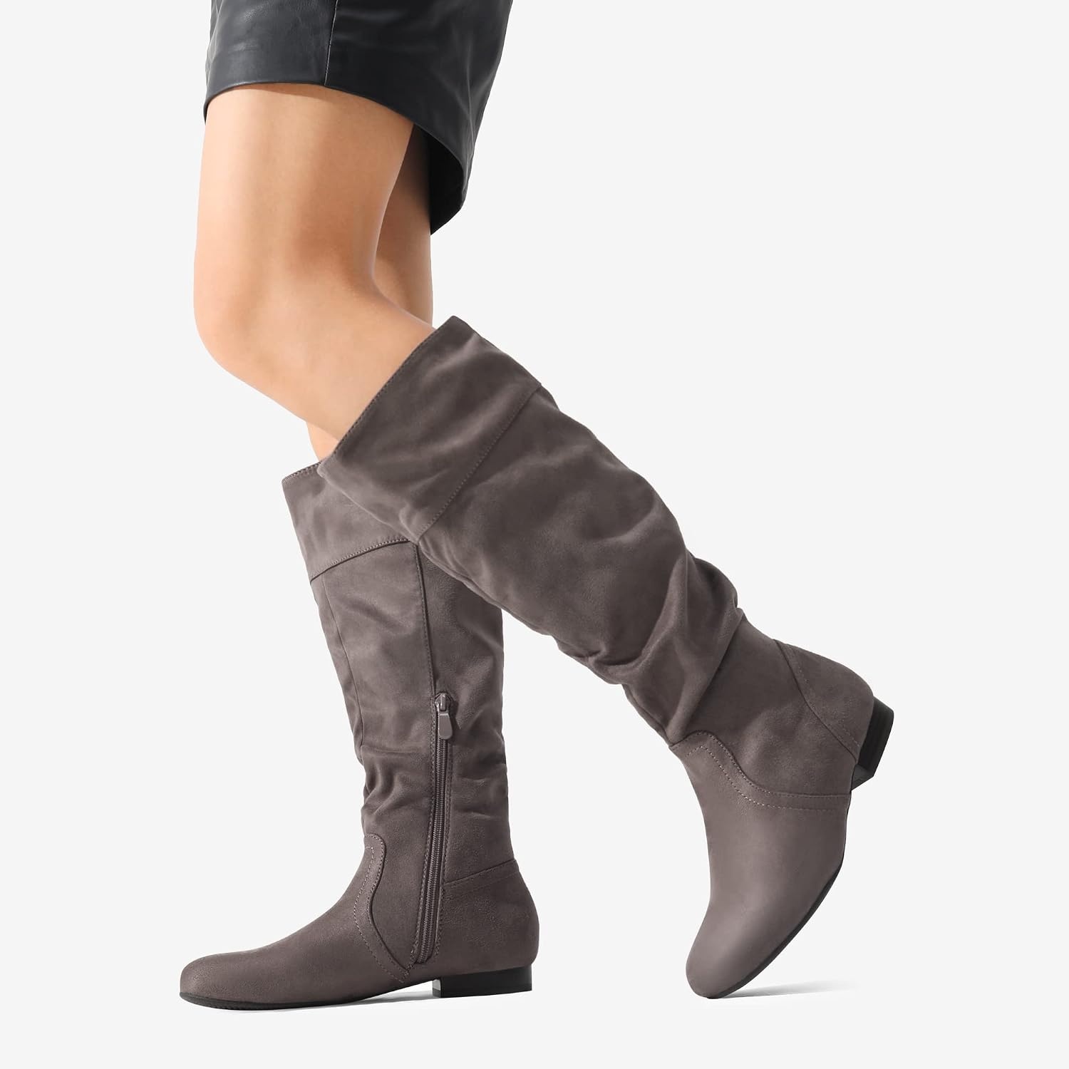 image:imageDREAM PAIRS Womens Wide Calf Knee High BootsWideCalfTaupe