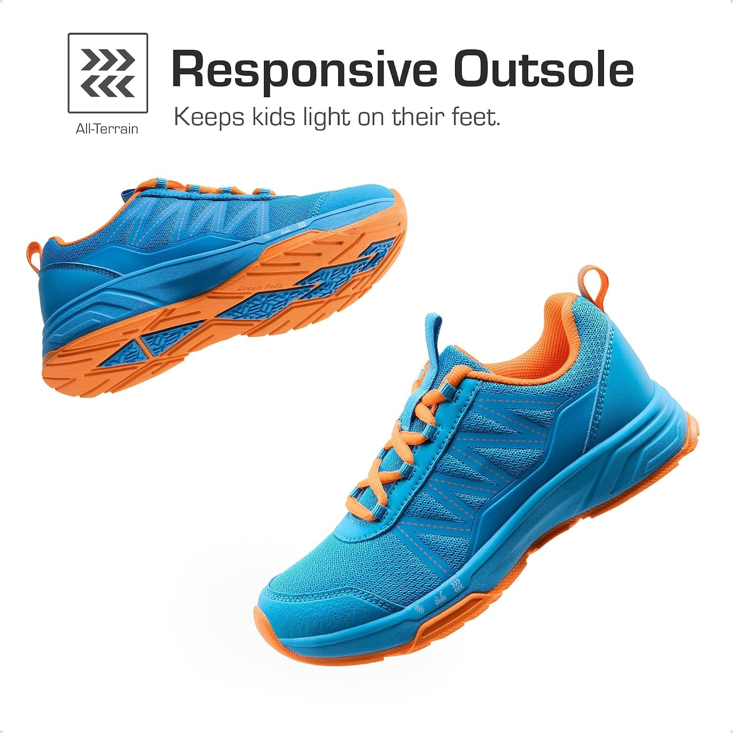 image:imageDREAM PAIRS Kids Shoes Sneakers Lace UpBlueOrange