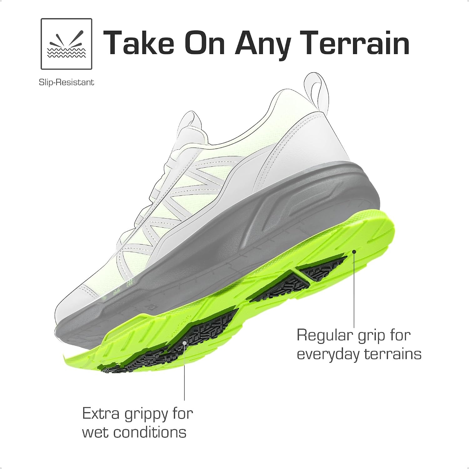 image:imageDREAM PAIRS Kids Shoes Sneakers Lace UpNeon GreenBlack