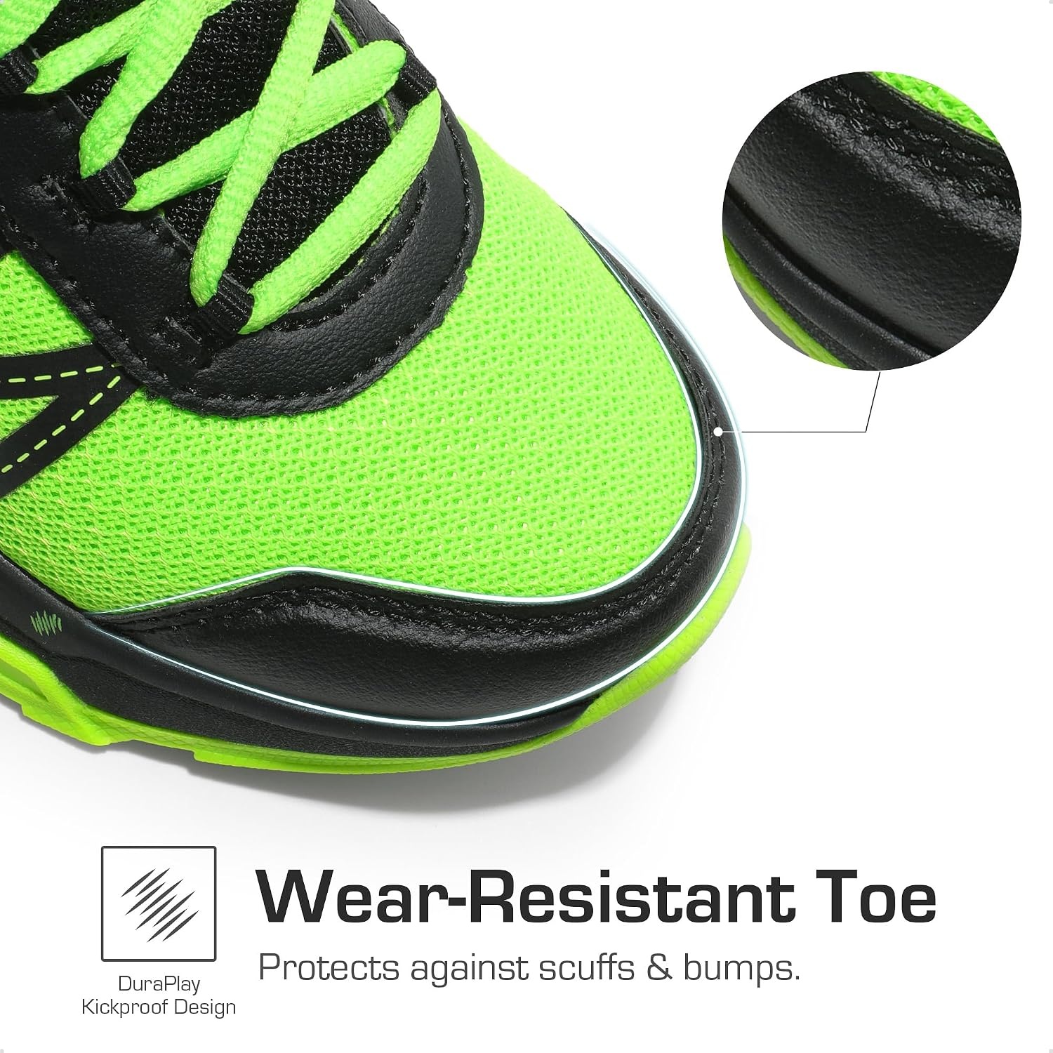 image:imageDREAM PAIRS Kids Shoes Sneakers Lace UpNeon GreenBlack