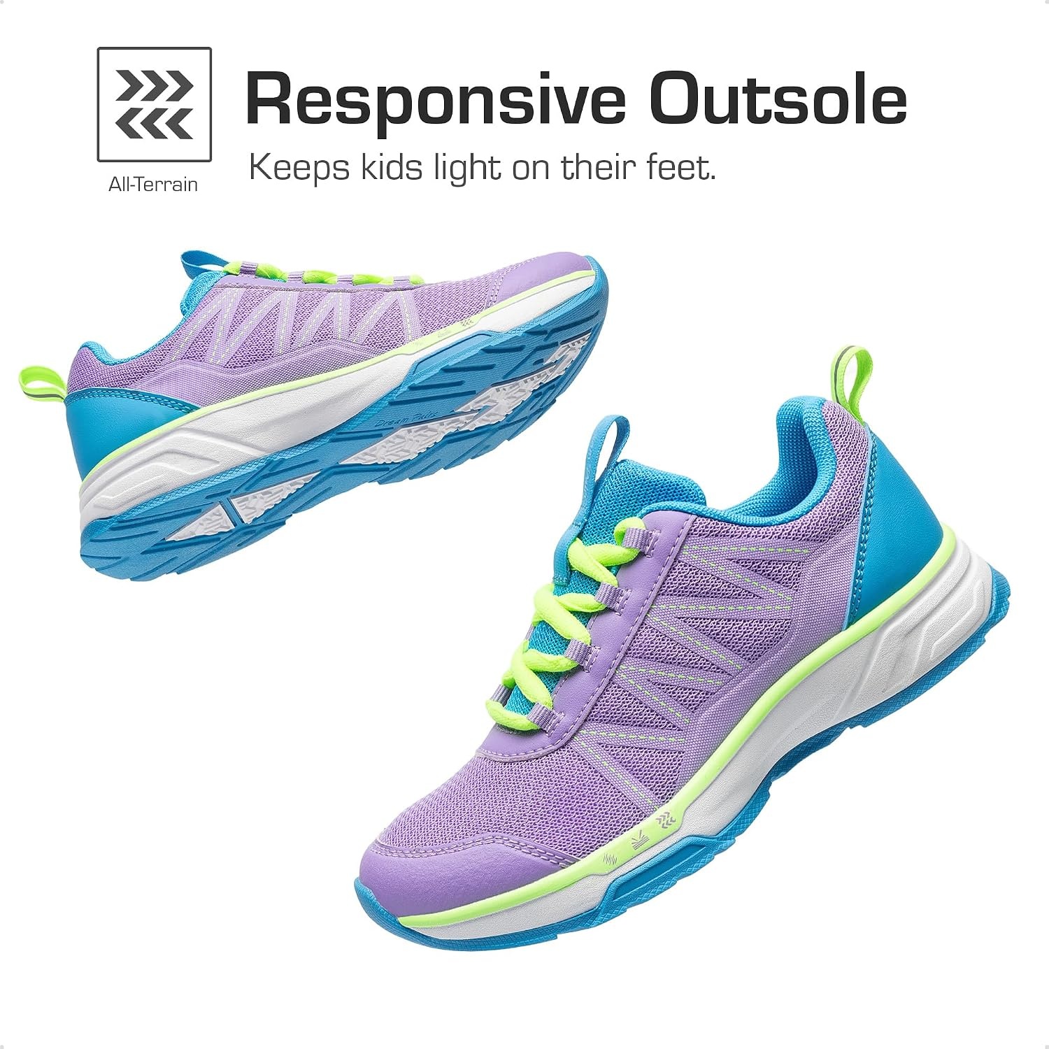 image:imageDREAM PAIRS Kids Shoes Sneakers Lace UpPurpleBlue