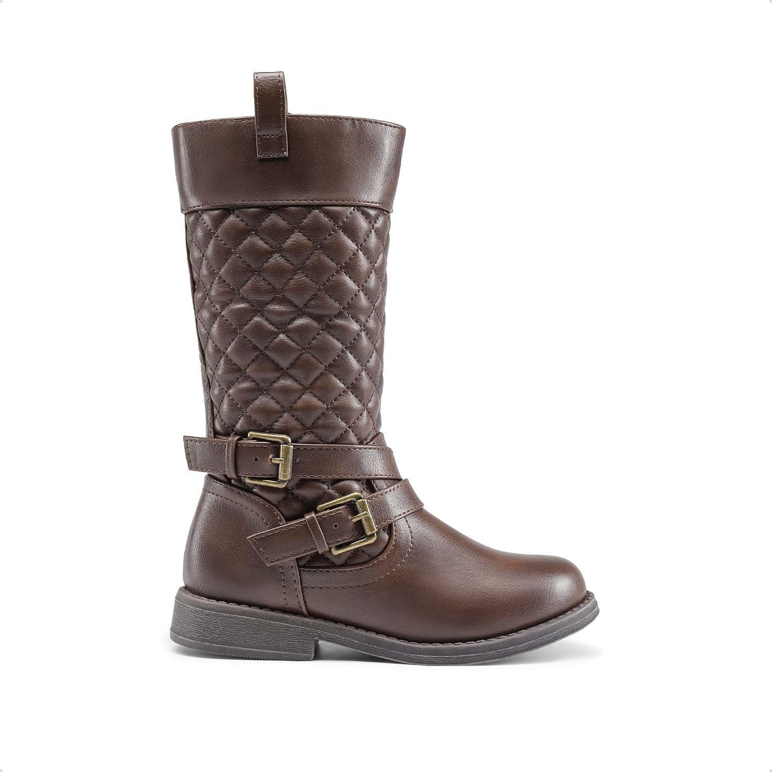 image:imageDREAM PAIRS Girls Knee High Riding BootsBrown