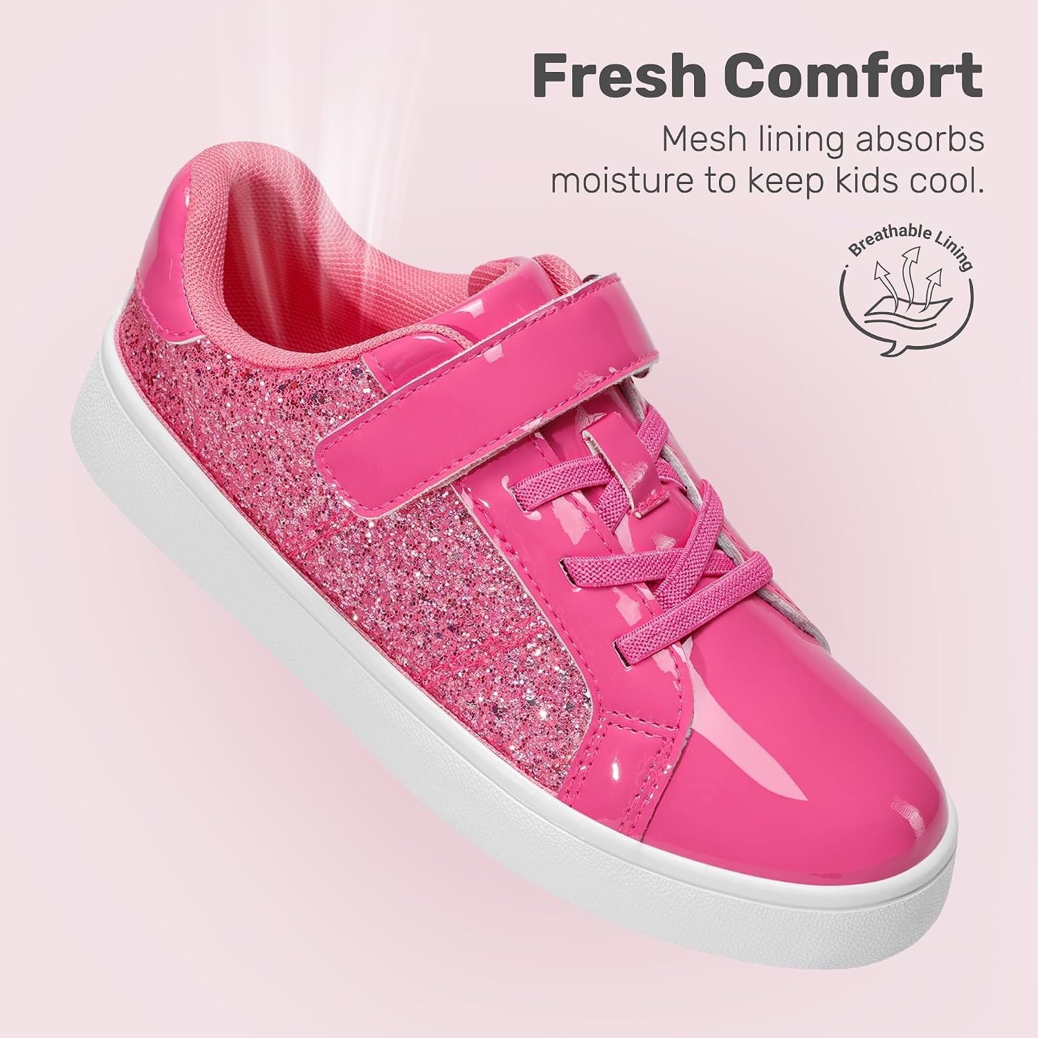 image:imageDREAM PAIRS Unisex School Sneakers Tennis ShoesHot Pink