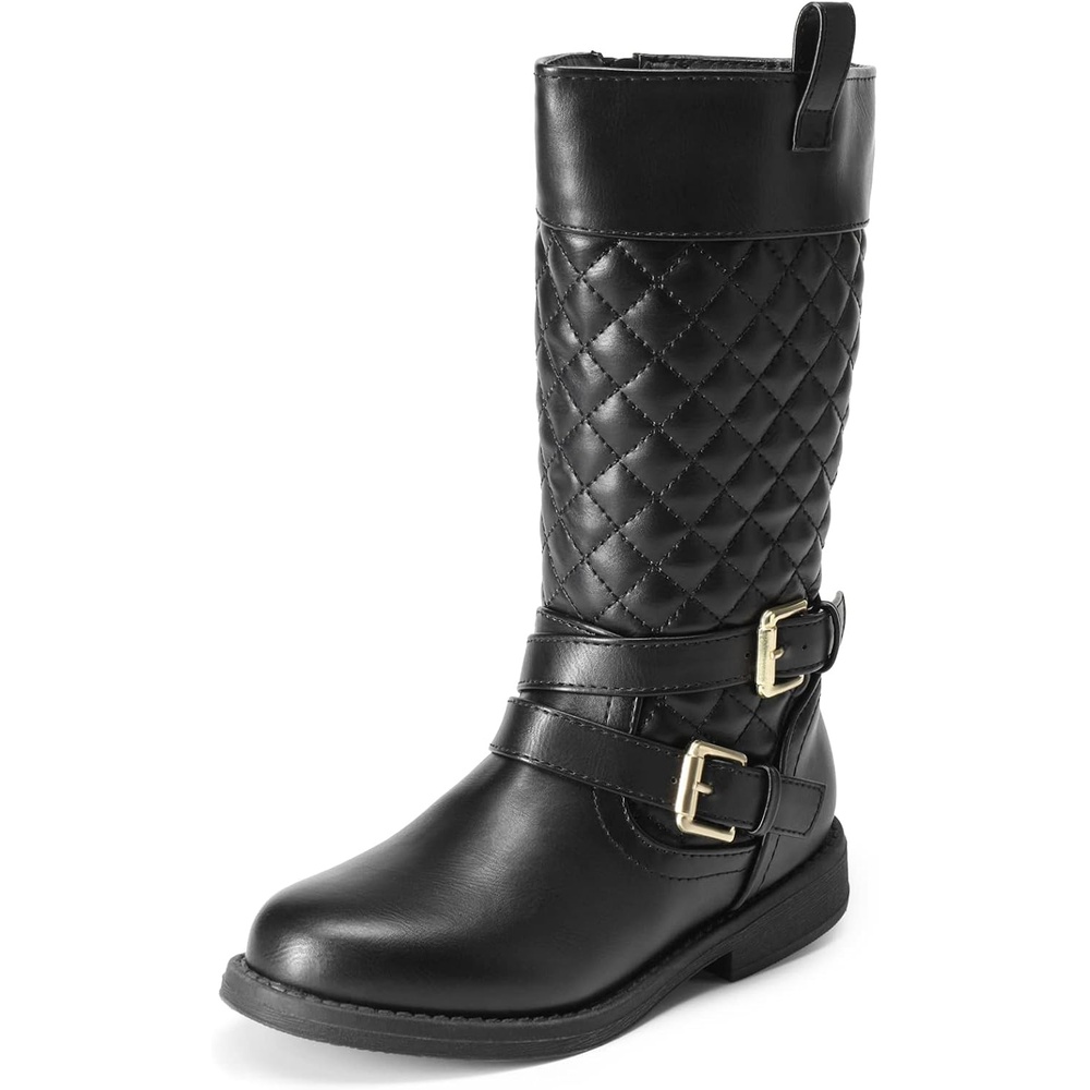 image:imageDREAM PAIRS Girls Knee High Riding BootsBlack