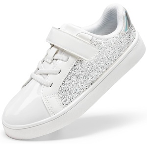 DREAM PAIRS Unisex School Sneakers Tennis Shoes(All White)