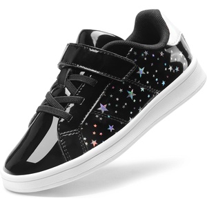 DREAM PAIRS Unisex School Sneakers Tennis Shoes(Black)